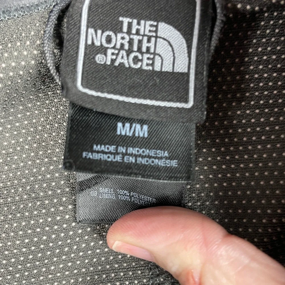 The North Face Fleece Jacket Mens M Black WindWall Full Zip Mesh Lined Outdoor